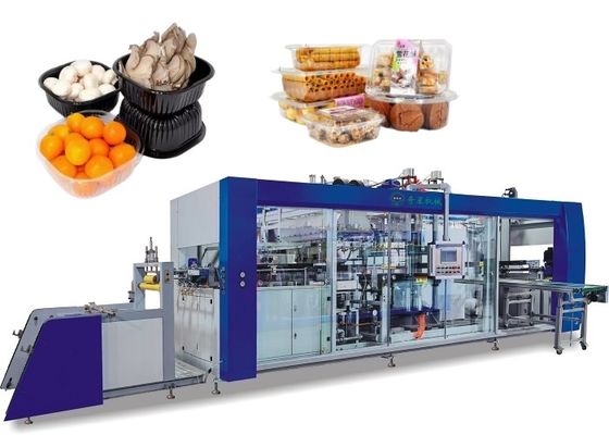Maquinaria de Thermoforming da bolha de quatro estações automática